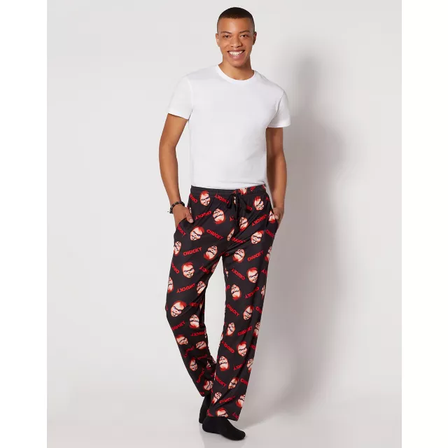Chucky Print Lounge Pants at Spencer's