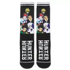 Black Group Crew Socks - Hunter x Hunter at Spencer's