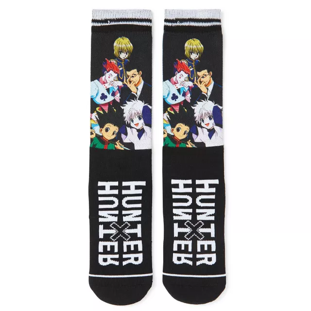 Black Group Crew Socks - Hunter x Hunter at Spencer's