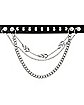 Spiked Flame Chain Collar Choker Necklace