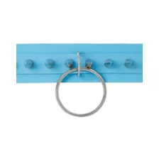 Spiked Blue O-Ring Collar Choker Necklace at Spencer's