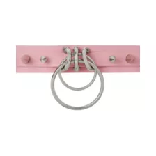 Spiked Pink O-Ring Collar Choker Necklace at Spencer's