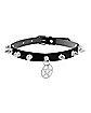 Spiked Pentagram Collar Choker Necklace