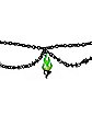 Barbwire Flame Charm Chain Choker Necklace
