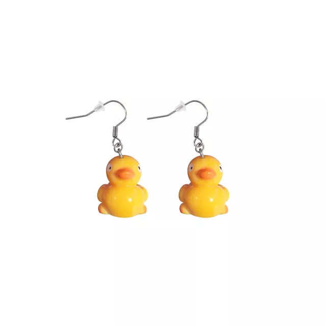 Rubber Duck Fishhook Dangle Earrings at Spencer's