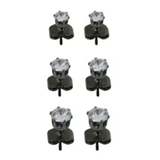 Multi-Pack Round CZ Black Stud Earrings – 20 Gauge at Spencer's