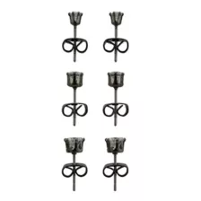 Multi-Pack Round CZ Black Stud Earrings – 20 Gauge at Spencer's