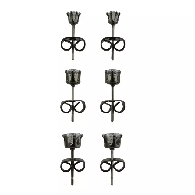 Multi-Pack Round CZ Black Stud Earrings – 20 Gauge at Spencer's