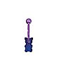 Blue and Purple CZ Gummy Bear Belly Ring – 14 Gauge
