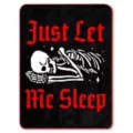 Just Let Me Sleep Fleece Blanket at Spencer's