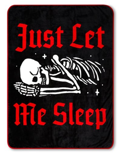 Just Let Me Sleep Fleece Blanket