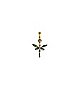 CZ Dragonfly Dangle Belly Ring – 14 Gauge