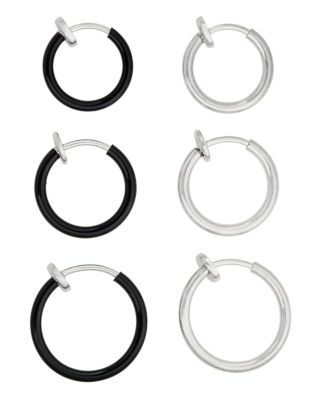 fake hoop earrings