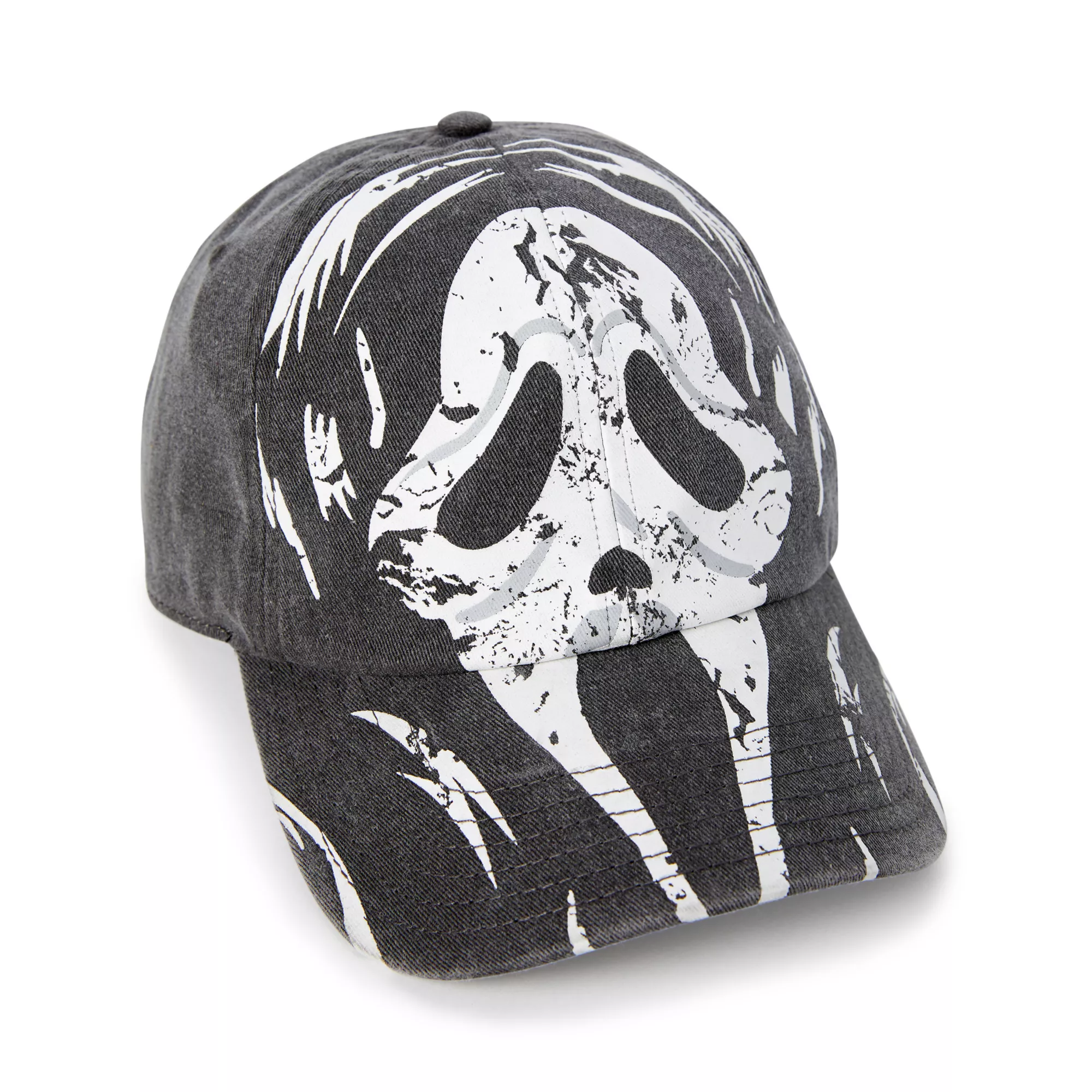 Distressed Ghostface Dad Hat at Spencer's