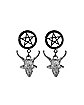 Pentagram and Baphomet Dangle Plugs