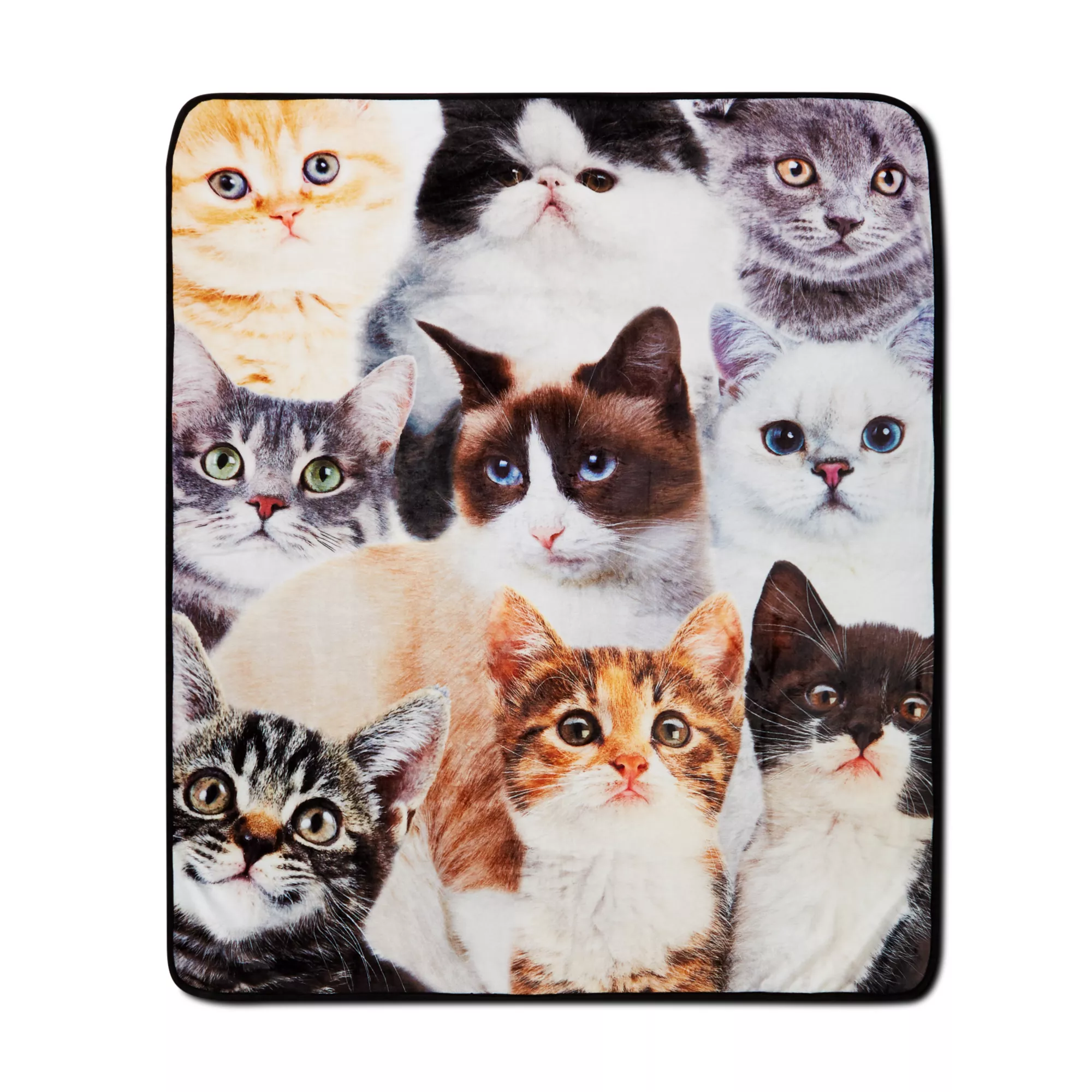 Cat Collage Fleece Blanket at Spencer's