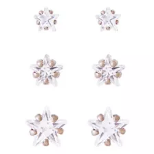 Multi-Pack CZ Titanium Stud Earrings – 3 Pair at Spencer's