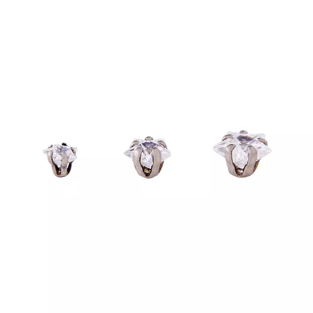 Multi-Pack CZ Titanium Stud Earrings – 3 Pair at Spencer's