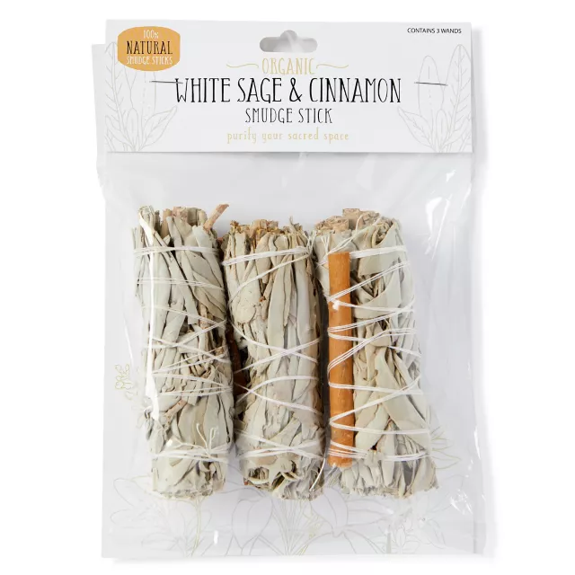 White Sage and Cinnamon Smudge Sticks - 3 Pack at Spencer's