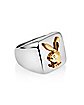 Goldtone Playboy Bunny Ring - Size 9