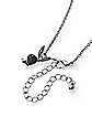 Black Playboy Bunny Link Chain Necklace