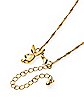 Goldtone Playboy Bunny Filigree Chain Necklace