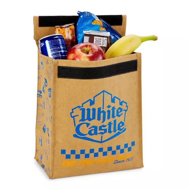 Roll Top White Castle Lunch Box at Spencer's