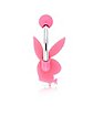 Pink Playboy Bunny Belly Ring - 14 Gauge