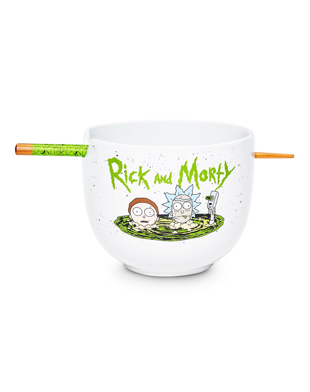 Rick and Morty Bowl with Chopsticks - 20 oz.
