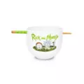 Rick and Morty Bowl with Chopsticks - 20 oz. at Spencer's