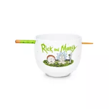 Rick and Morty Bowl with Chopsticks - 20 oz. at Spencer's