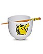 Pikachu Bowl with Chopsticks 20 oz. - Pokemon