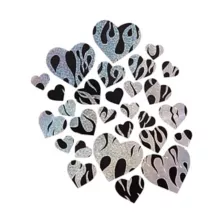 Flame Heart Glitter Sticker Pasties at Spencer's