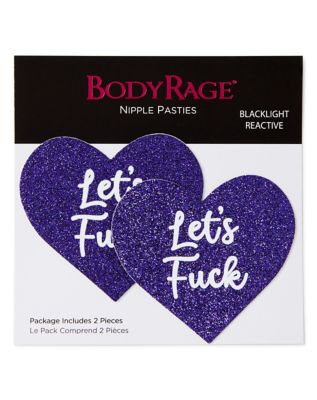Let's Fuck Glitter Heart Nipple Pasties