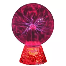 Sound Activated Red Base Plasma Ball - 8 Inch at Spencer's