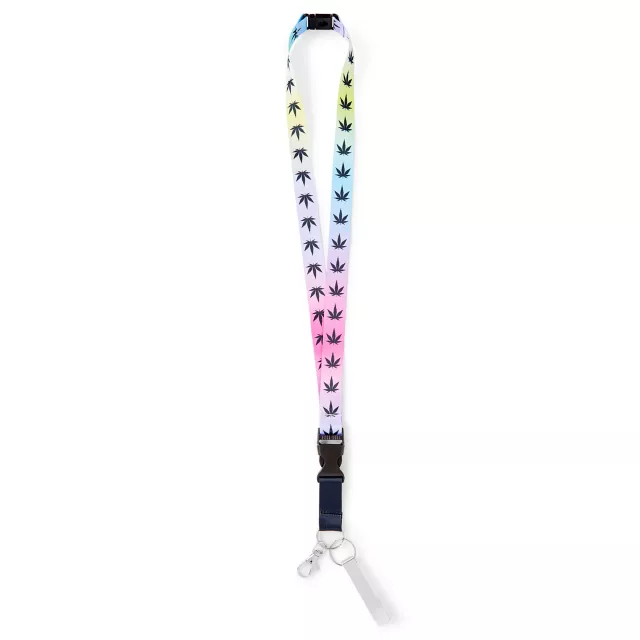 Ombre Weed Leaf Lanyard at Spencer's