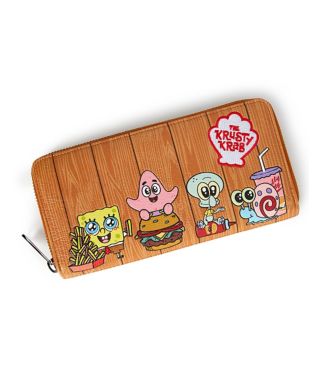 Loungefly SpongeBob SquarePants Cute Character Zipper Wallet