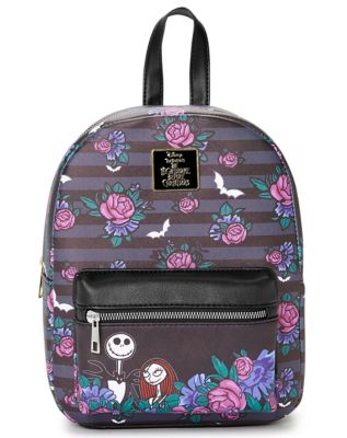 Floral Coffin Jack Skellington Mini Backpack - The Nightmare