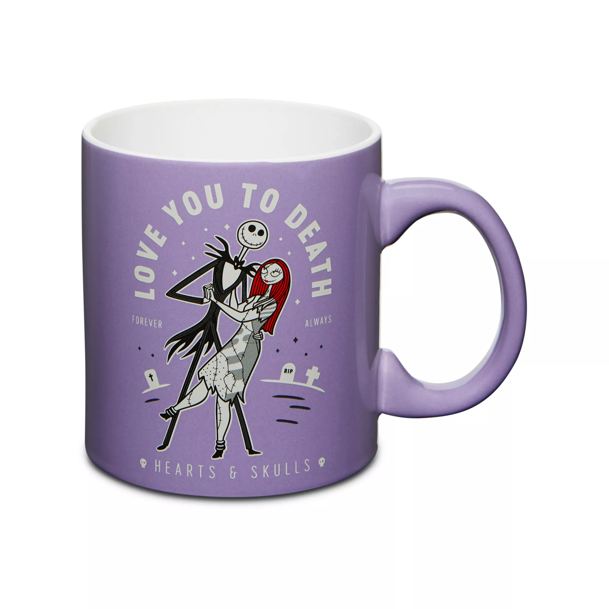 Love You To Death Jack Skellington and Sally Coffee Mug 20 oz. - The Nightmare Before Christmas at Spencer's