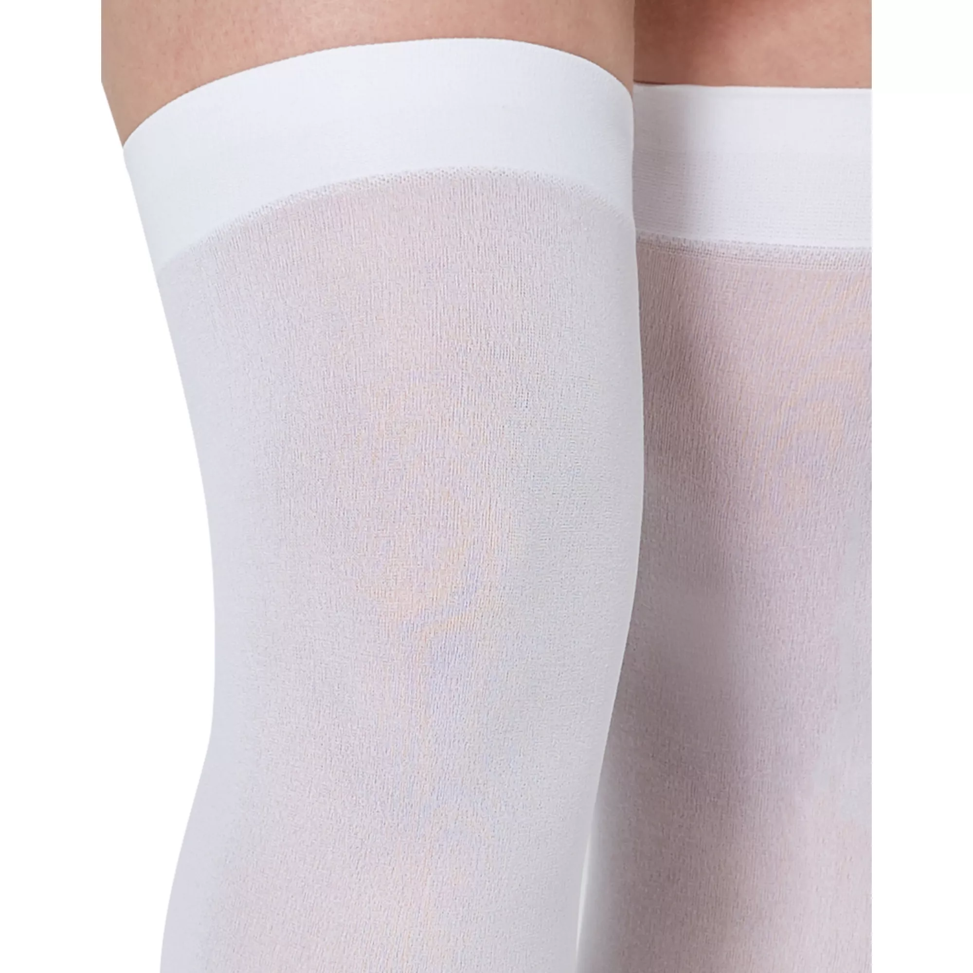 White Thigh High Stockings at Spencer's
