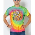 Tie Dye Floating Mushrooms T Shirt at Spencer's