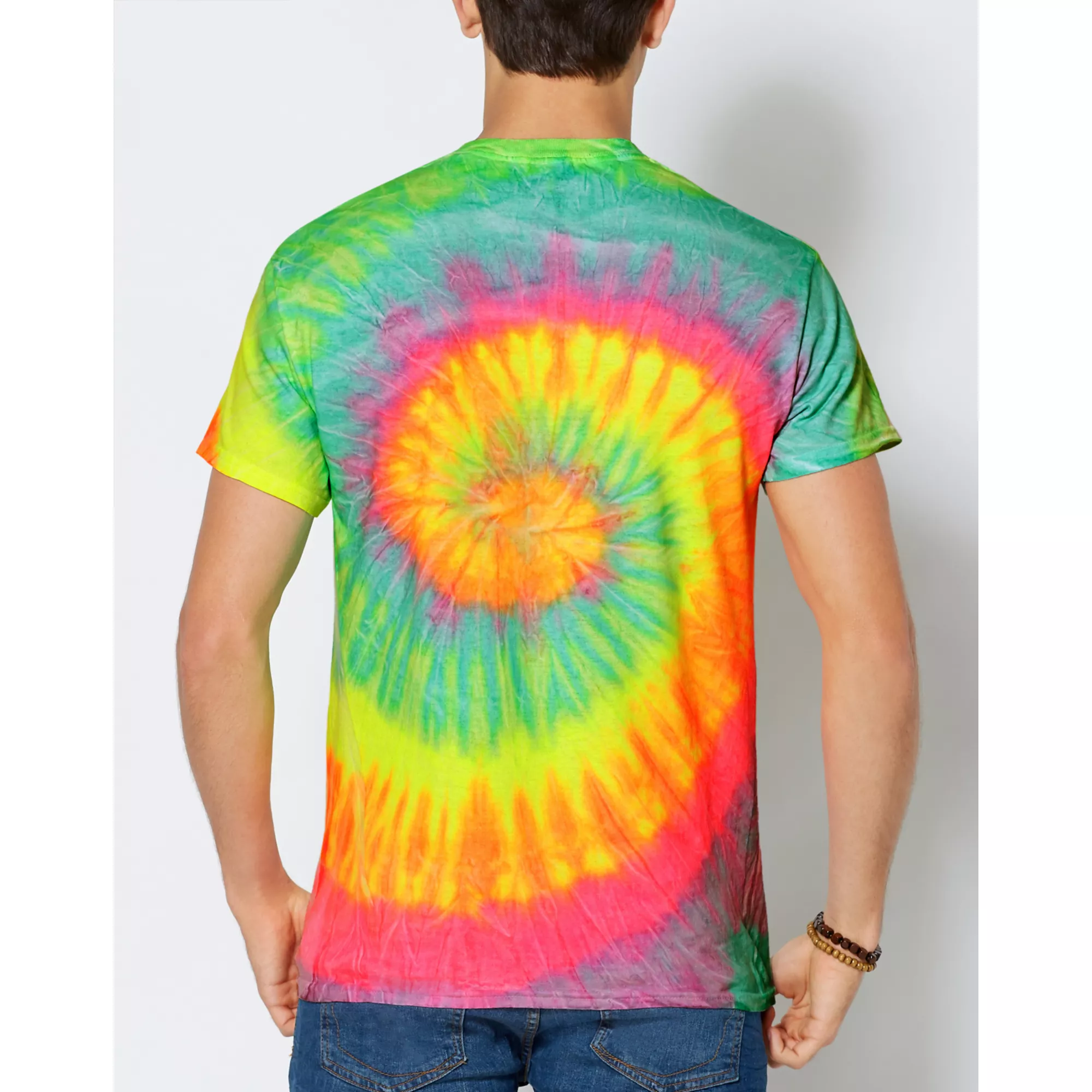 Tie Dye Floating Mushrooms T Shirt at Spencer's