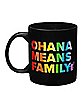 Ohana Means Family Stitch Pride Coffee Mug - 20 oz.