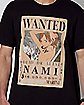Wanted Nami T Shirt - One Piece