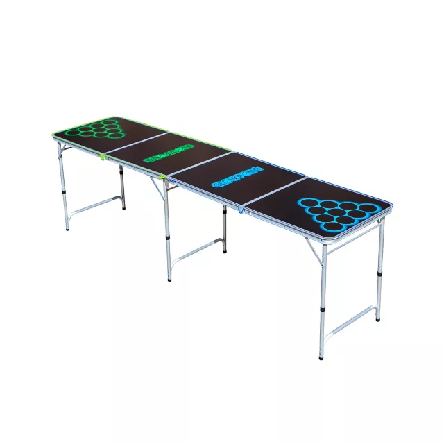 Glowing Green vs Blue Beer Pong Table - 8 ft. at Spencer's