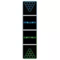 Glowing Green vs Blue Beer Pong Table - 8 ft. at Spencer's