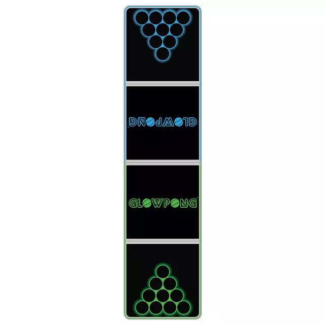Glowing Green vs Blue Beer Pong Table - 8 ft. at Spencer's