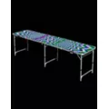 Glowing Psychedelic Beer Pong Table - 8 ft. at Spencer's