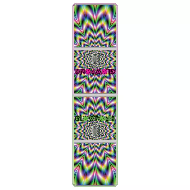 Glowing Psychedelic Beer Pong Table - 8 ft. at Spencer's