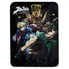 JoJo's Bizarre Adventure Fleece Blanket at Spencer's